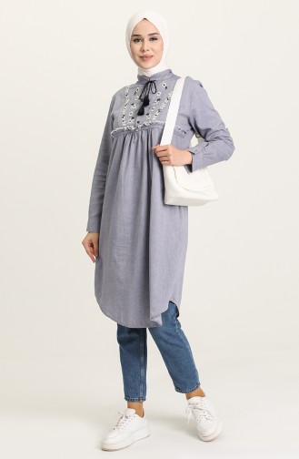 Navy Blue Tuniek 3007-02