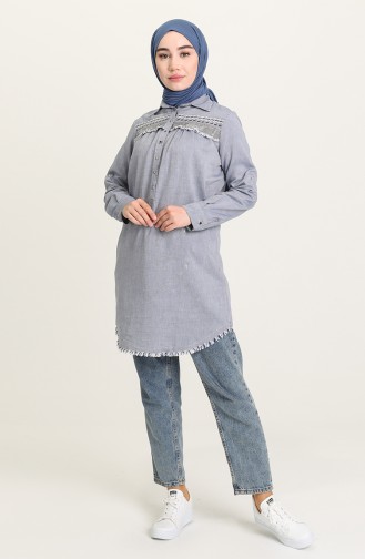 Navy Blue Tuniek 3009-01