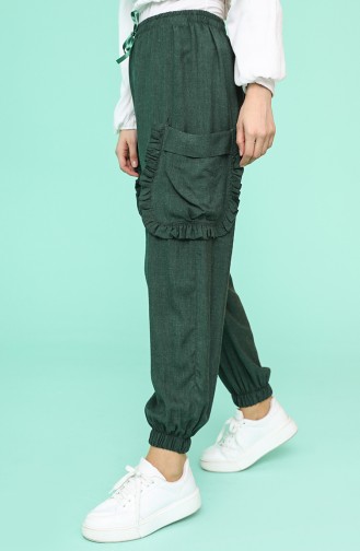 Pantalon Vert Foncé 4450-03
