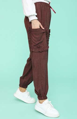 Dark Claret Red Pants 4450-06