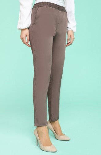 Pantalon Couleur Brun 9046-16