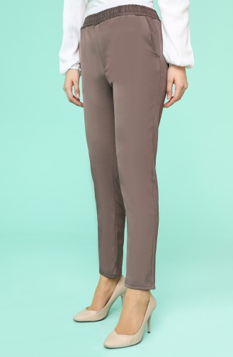 Pantalon Couleur Brun 9046-16