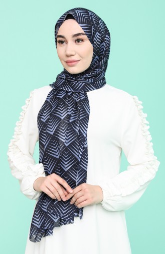 Navy Blue Shawl 9832-04