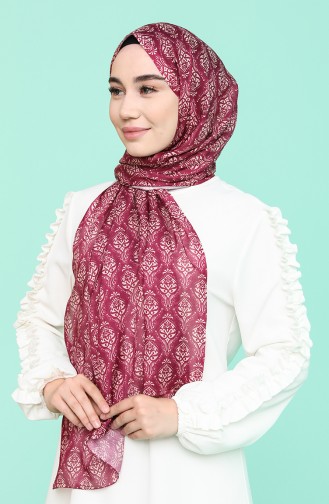 Dark Dusty Rose Shawl 95367-01