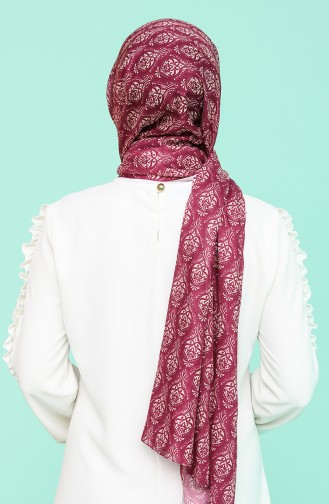 Dark Dusty Rose Shawl 95367-01