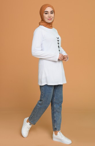 Weiß T-Shirt 5608-01