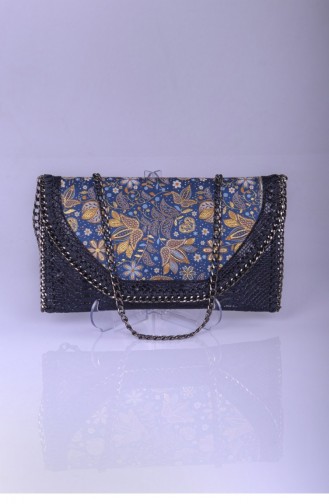 Dark Blue Portfolio Hand Bag 2501