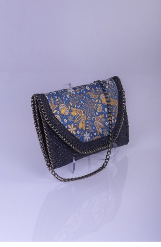 Dark Blue Portfolio Hand Bag 2501
