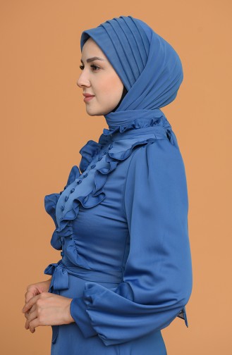 Indigo Praktischer Turban 010-002