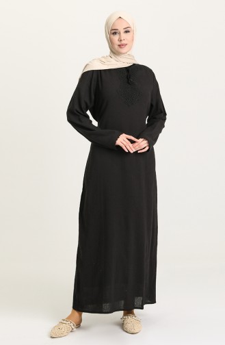 Black İslamitische Jurk 0099-02