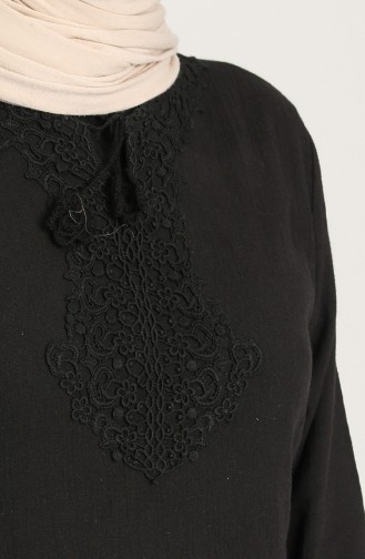 Black İslamitische Jurk 0099-02