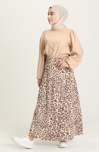 Brown Skirt 8342-01