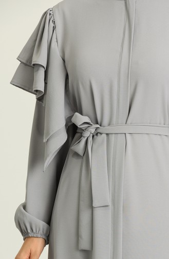 Gray Abaya 8048-02