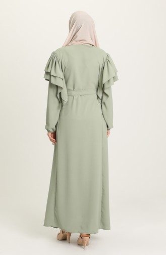 عباءه اخضر فاتح 8048-04