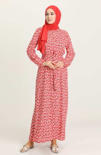 Robe Hijab Fleur de grenadine 0078-05