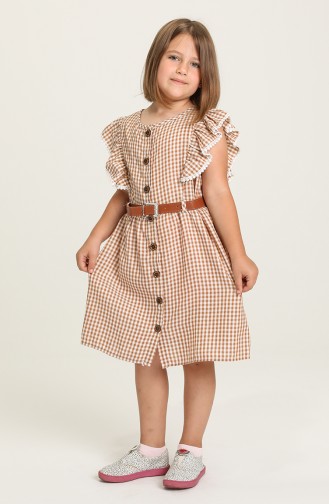 Brown Children`s Dress 75685-05