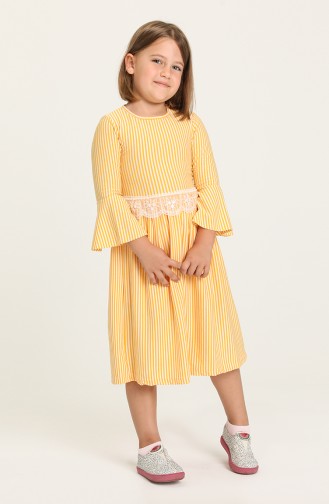 Yellow Children`s Dress 74289-02