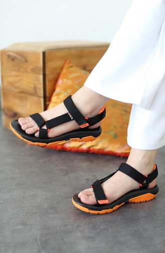 Black Summer Sandals 20400-01