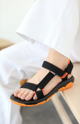 Black Summer Sandals 20400-01