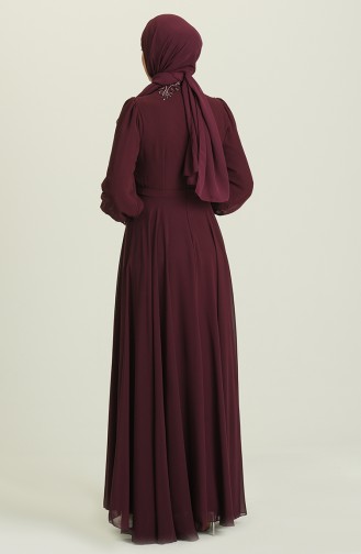 Zwetschge Hijab-Abendkleider 52781-01