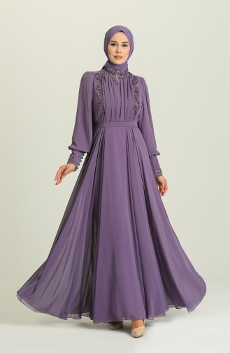 Lila Hijab-Abendkleider 52781-05