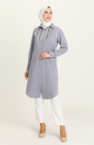 Navy Blue Tuniek 3004-01