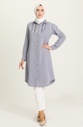 Navy Blue Tuniek 3004-01