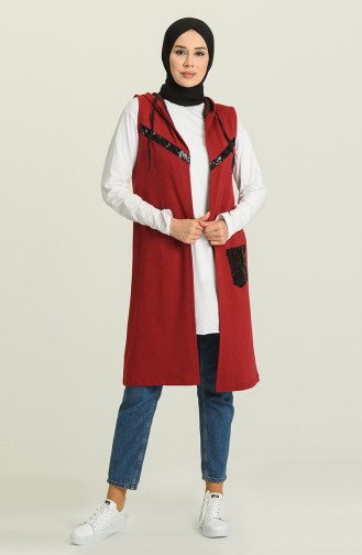 Gilet Sans Manches Bordeaux 5068-01