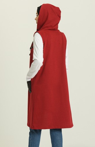 Claret red Gilet 5068-01