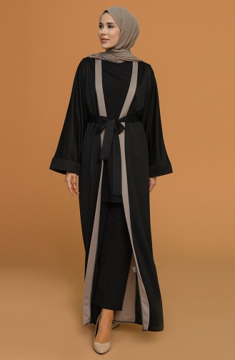 Schwarz Abayas 0198-01