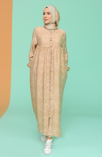 Beige Abaya 21Y8396-01