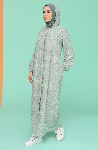 Unreife Mandelgrün Abayas 21Y8396-05