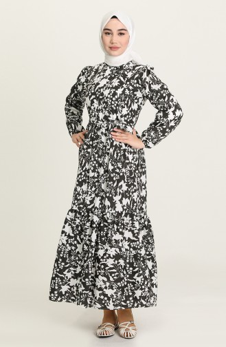 Black Hijab Dress 4567-02