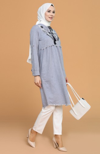 Navy Blue Tunics 7021A-01