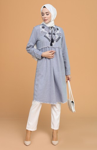 Navy Blue Tunics 7021A-01