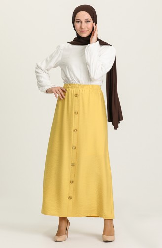 Saffron Colored Skirt 10202113-08