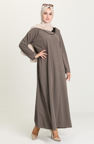 Mink Hijab Dress 4756-06