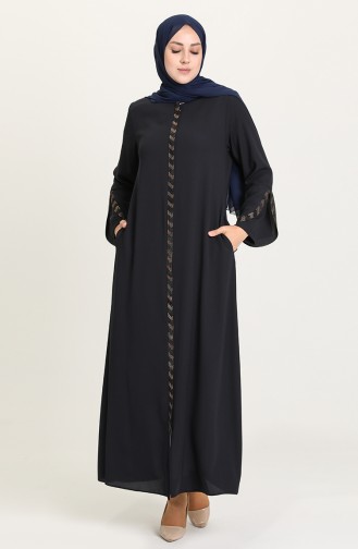 Dunkelblau Abayas 2038-04