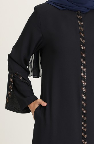 Navy Blue Abaya 2038-04