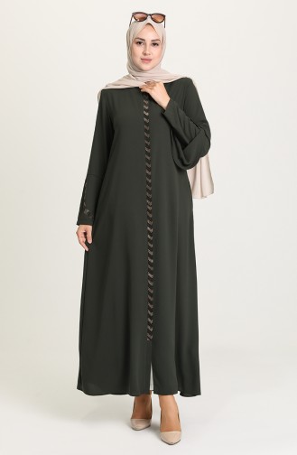 Khaki Abaya 2038-05