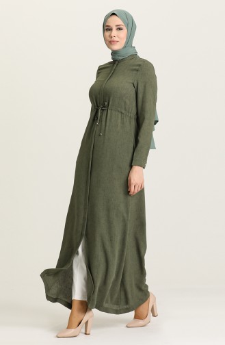 Khaki Abaya 6848-09