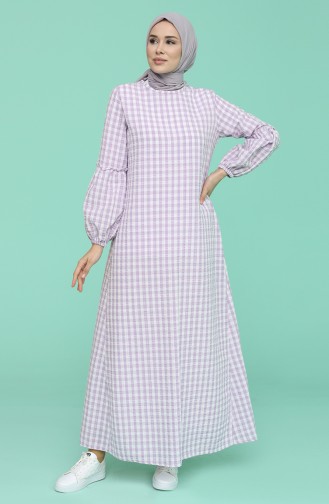 Purple Hijab Dress 1642-03