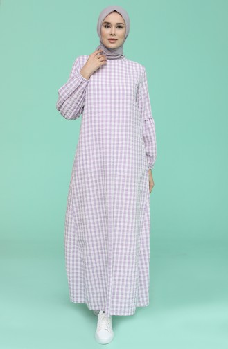 Purple Hijab Dress 1642-03