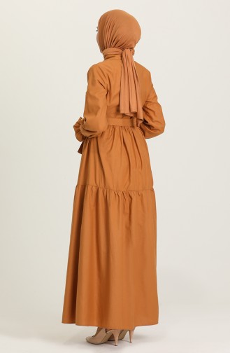 Tan Hijab Dress 21Y8245B-07