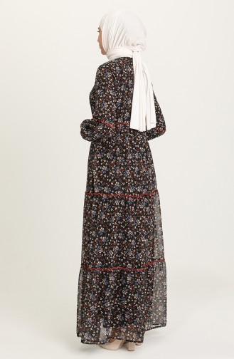 Schwarz Hijab Kleider 21Y8278A-01