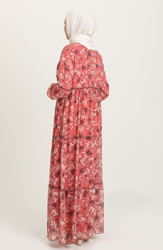Dusty Rose Hijab Dress 21Y8278A-05