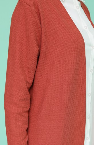 Dark Brick Red Cardigans 8357-02