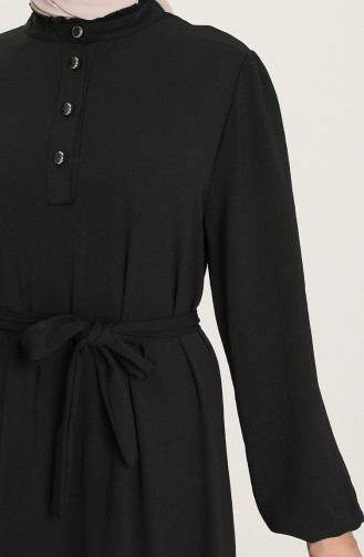 Black Hijab Dress 5010-04