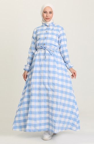 Robe Hijab Bleu 5012-02