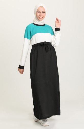 Black Hijab Dress 4510-02